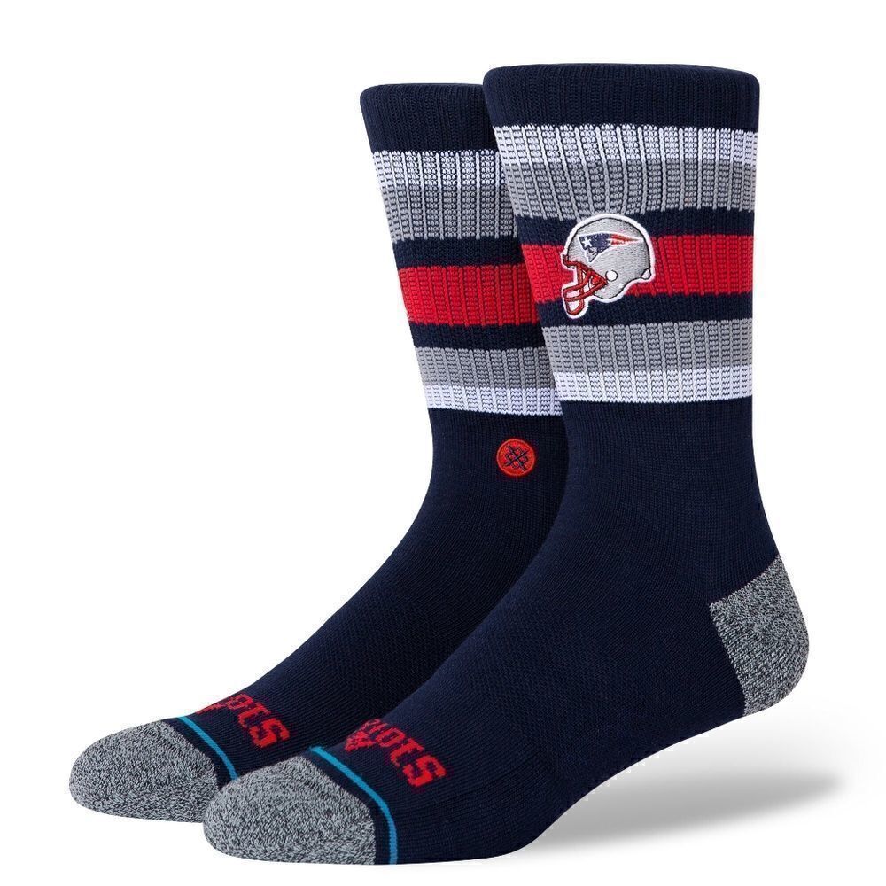 Stance NFL New England Patriots Field Crew Socks L